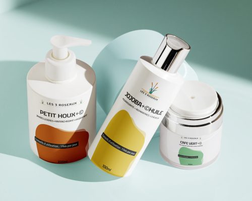 ensemble-de-produit Composition de 3 produit, Petit houx, Huile de jojoba et café vert